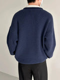 Otusi Half-height Zipper Contrast Collar Pullover
