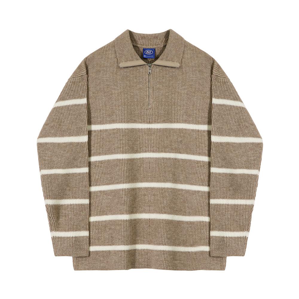Otusi Half-zip Striped Sweater