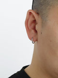 Otusi Lettering Twisted Hoop Earrings