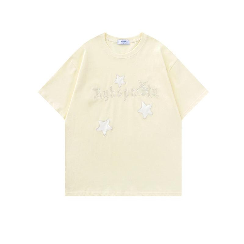 Otusi Letters Star Embroidery T-shirt