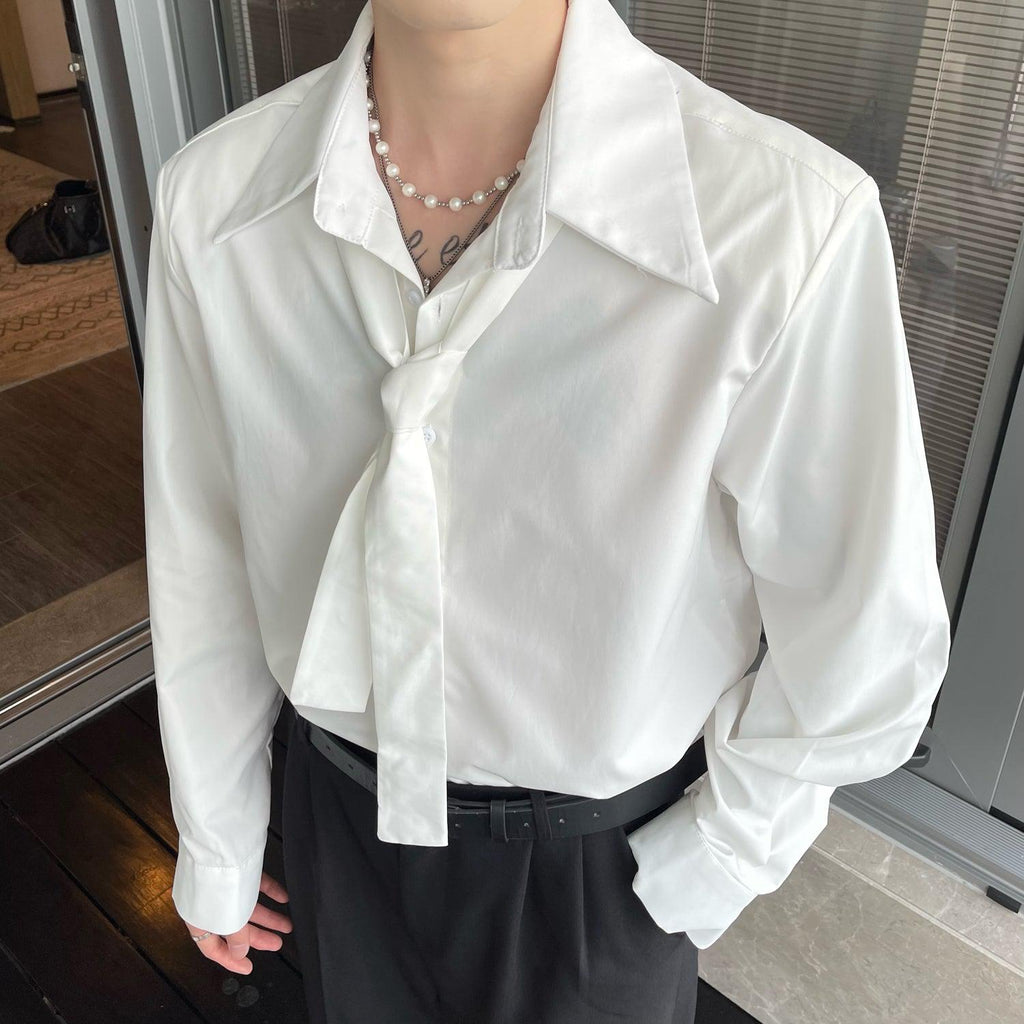 Otusi Long-Sleeved Bow Tie Shirt