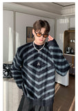 Otusi Loose Crewneck Striped Sweater