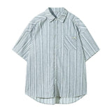 Otusi Loose-fit Button-down Striped Shirt