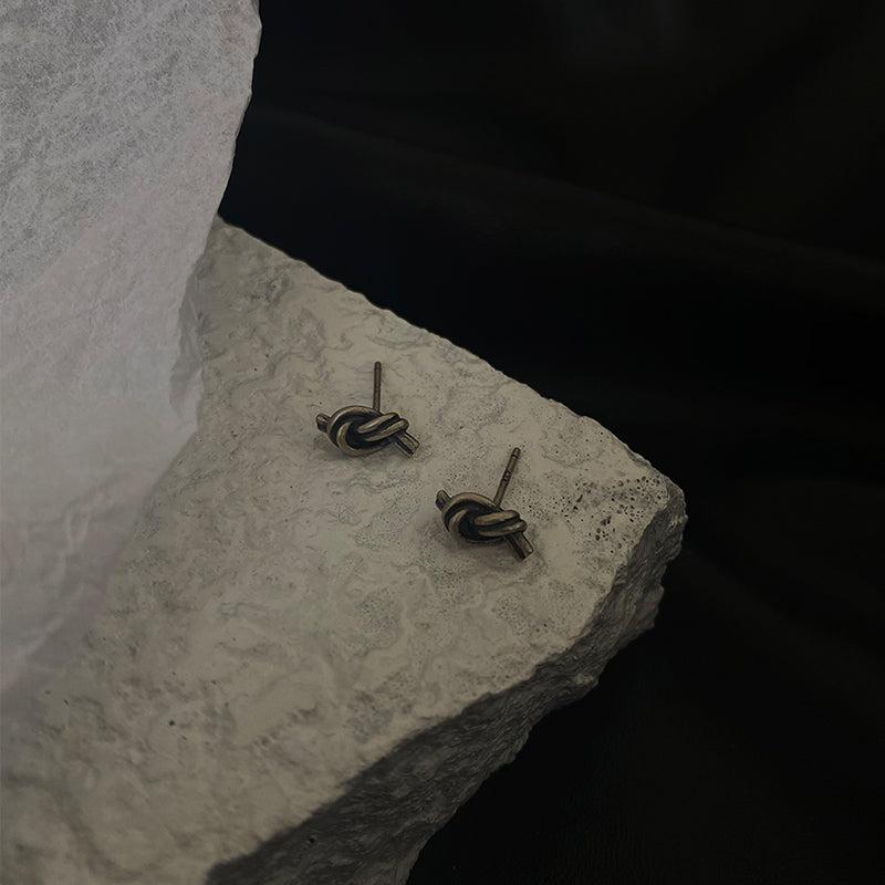 Otusi Metal Knot Earrings