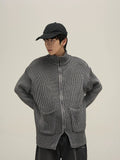 OTUSI 2024 NEW fashion77Fight Striped Zip-Up loose Cardigan Jacket