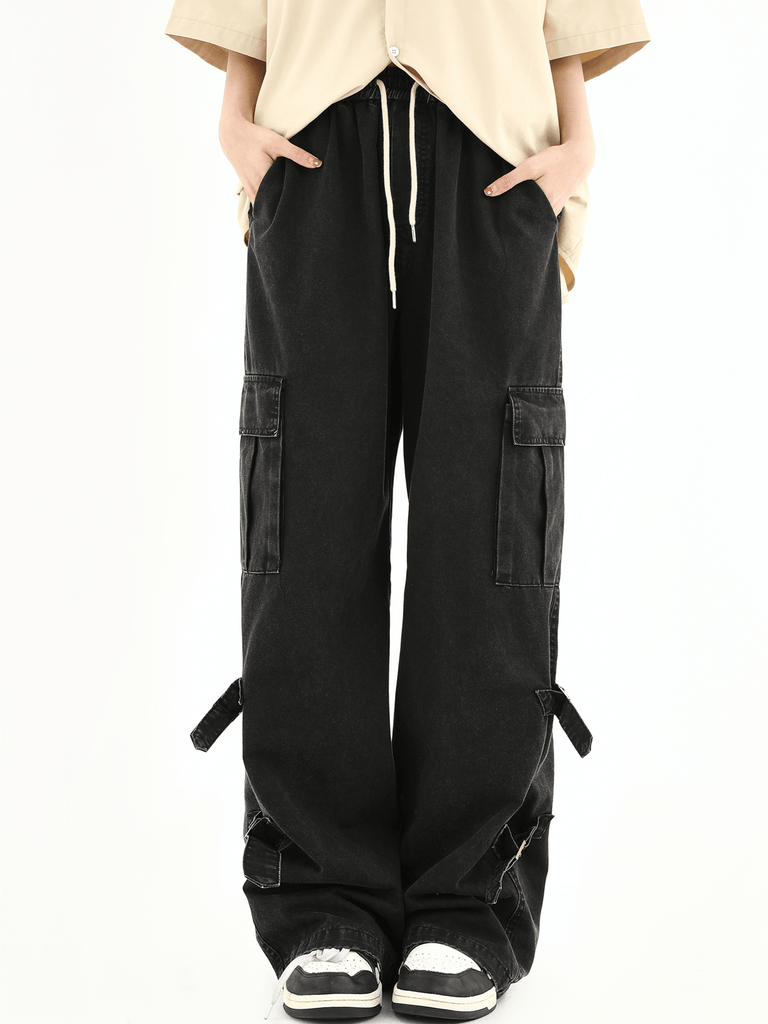 Otusi [INSstudios] loose straight casual trousers NA632