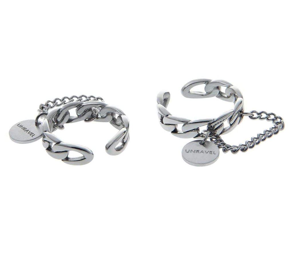 OTUSI 2024 New Jewelry DANGLE CHAIN RING