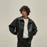 OTUSI 2024 NEW fashion77Fight Drop Shoulder Leather Jacket