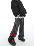 Otusi [MaxDstr] zipper red spliced jeans NA841