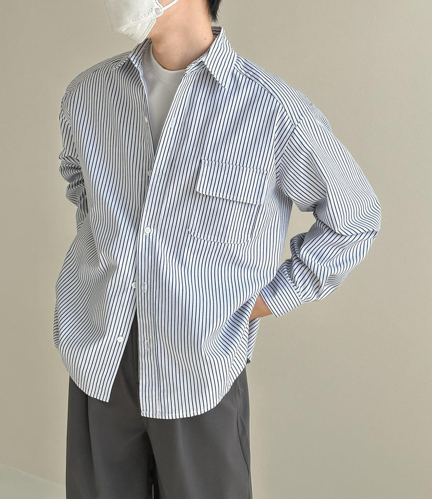 Otusi Oversized Striped Shirt