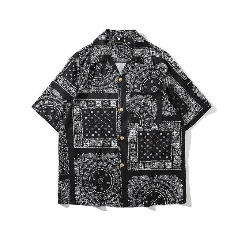 Otusi Pattern Printed Chiffon Shirt