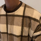 Plush Plaid Sweater