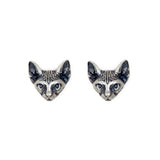 Otusi Punk Cat Stud Earrings