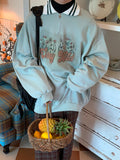 Otusi Retro Floral Graphic Polo Shirt