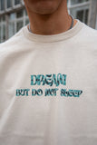 Otusi Short-Sleeved T-shirt in Sand with Cursive Logo Print