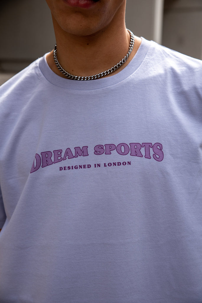 Otusi Short Sleeved T-shirt in Lilac With Dream Sports Print