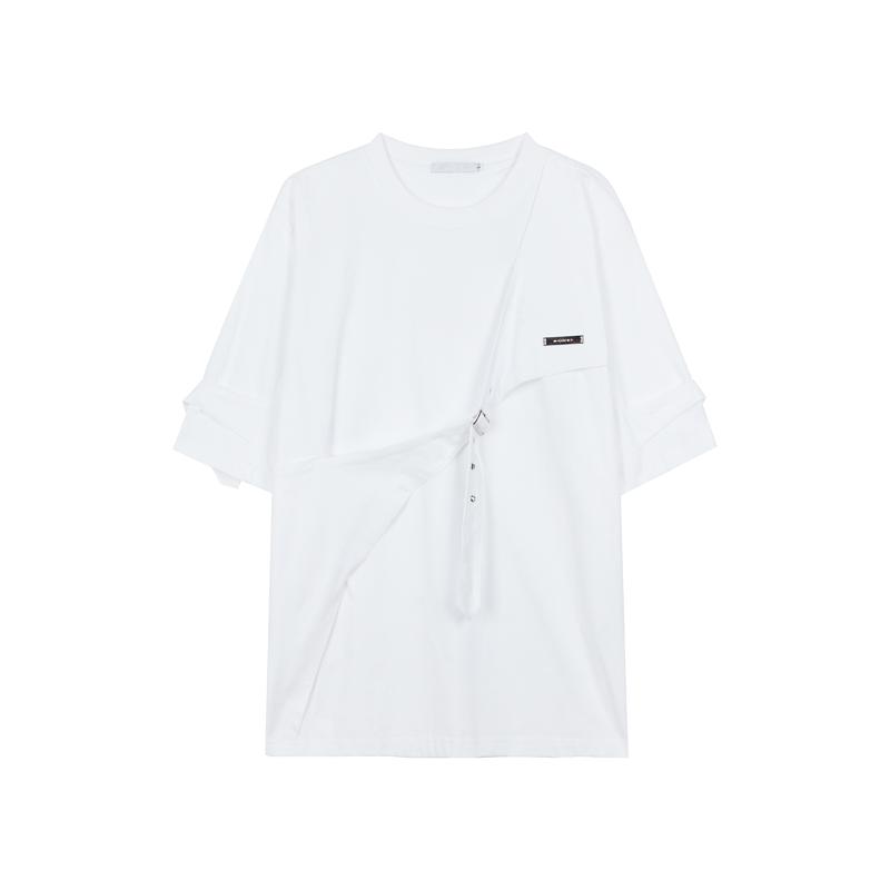 Otusi Shoulder Pad Short-sleeved T-shirt