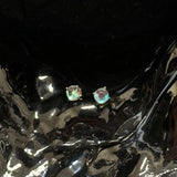 Otusi Square Glass Stud Earrings