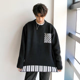 Otusi Striped Hem Knitted Sweater