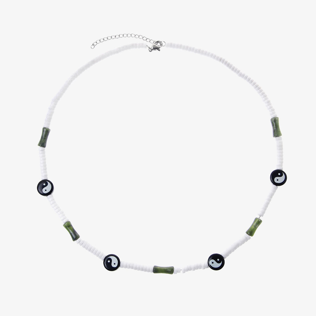 Otusi Tai Chi Bead Jade Necklace