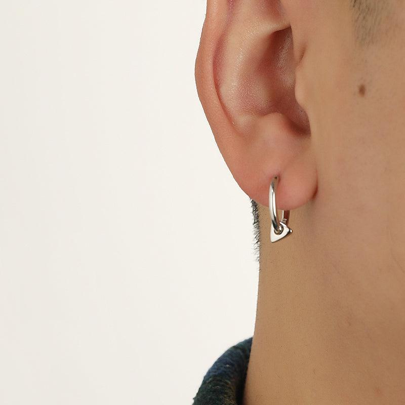 Otusi Triangle Drop Hoop Earrings