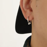 Otusi Triangle Drop Hoop Earrings