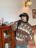 Otusi Vintage Checkered Sweater