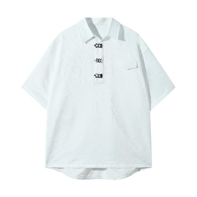 Otusi Vintage Textured Short Sleeve Shirt