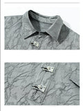 Otusi Vintage Textured Short Sleeve Shirt