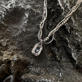 Otusi White Pendant Diamond Necklace