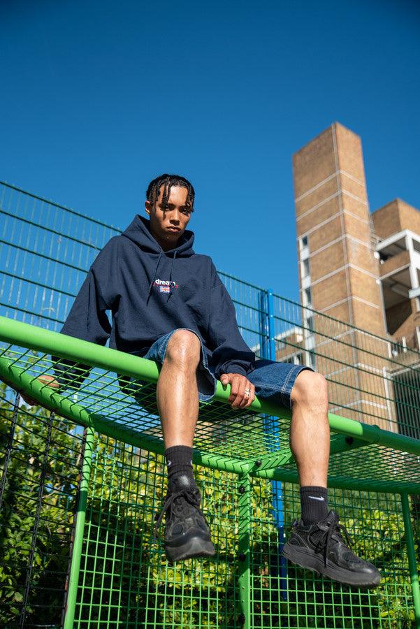 Otusi Hoodie in Navy with Dream Sports Logo Embroidery