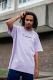 Otusi Short Sleeve Tshirt in Purple with QR Code Print