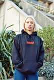 Otusi Black Hoodie With Embroidered DBDNS Logo