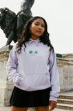 Otusi Hoodie in Lilac with Palm Tree Embroidery