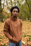 Otusi Hoodie in Caramel Toffee With Oval Logo Embroidery