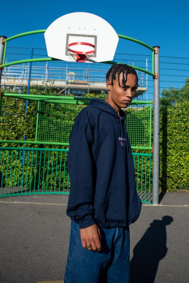 Otusi Hoodie in Navy with Dream Sports Logo Embroidery