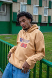 Otusi Hoodie in Old Gold With Raving Definition Print