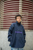 Otusi Fleece In Navy With Purple DBDNS Embroidery