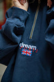 Otusi 1-4 Zip Sweatshirt In Navy With Dream Sports Embroidery